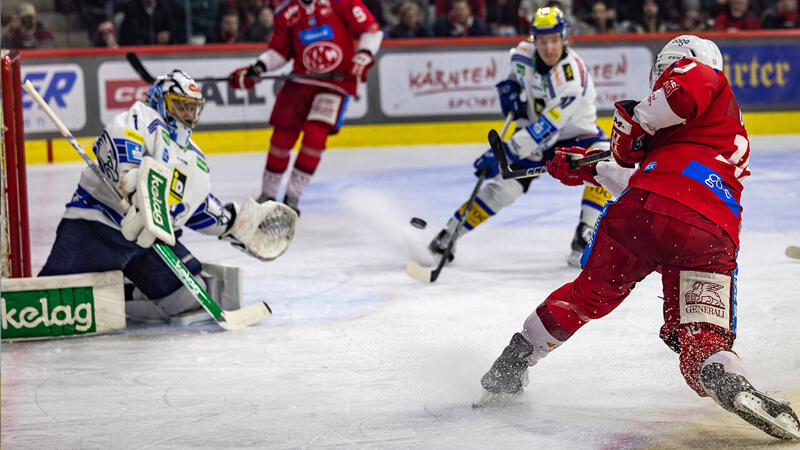 Eindrucksvoller <a href='/de/daten/news/eishockey/kac/' class='tag'>KAC</a>-Derbysieg gegen den <a href='/de/daten/news/eishockey/vsv/' class='tag'>VSV</a>