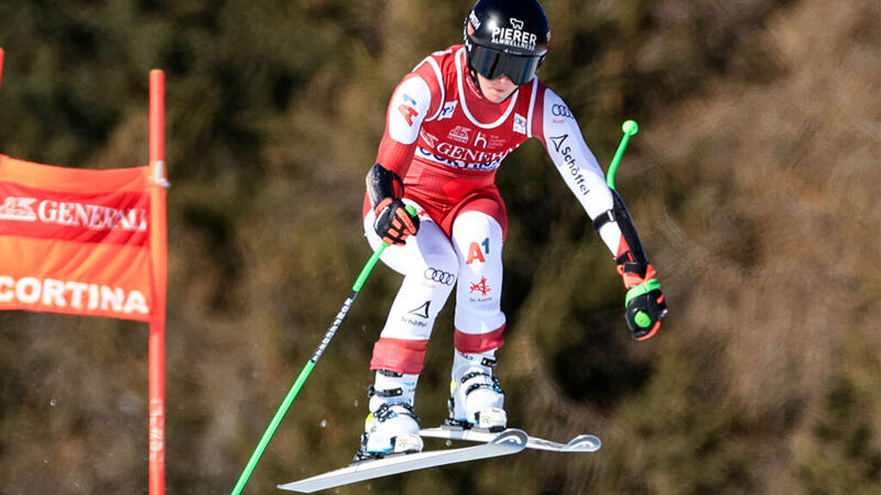 Startliste für die 1. Abfahrt in Cortina