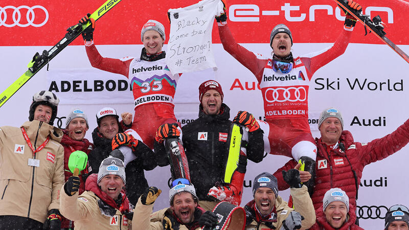 ÖSV-Team mit emotionaler Botschaft an <a href='/de/daten/news/ski-alpin/marco-schwarz/' class='tag'>Marco Schwarz</a>