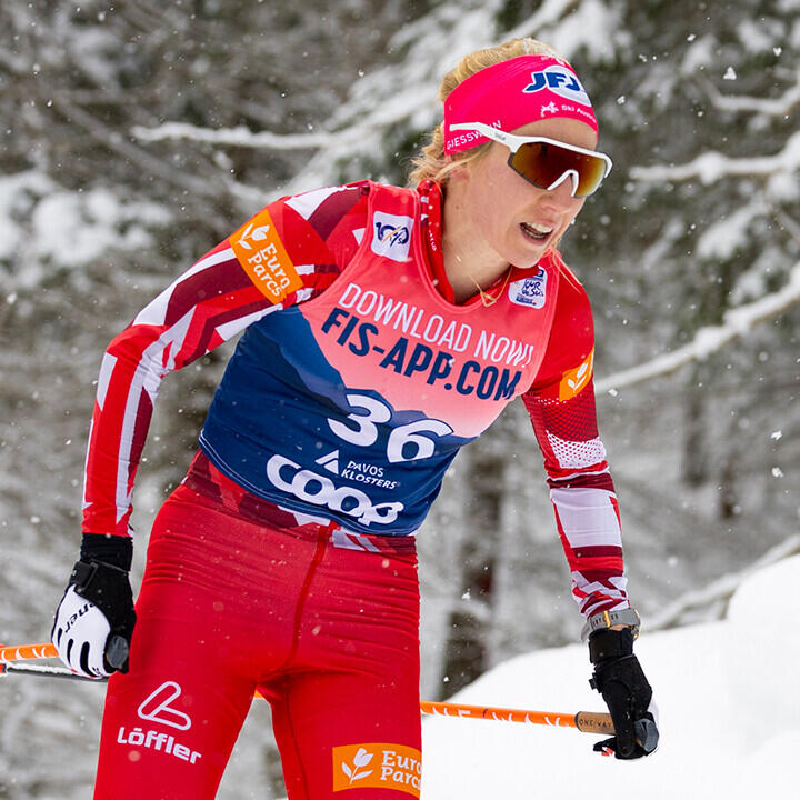 Teresa Stadlober macht in Davos-Verfolgung Boden gut