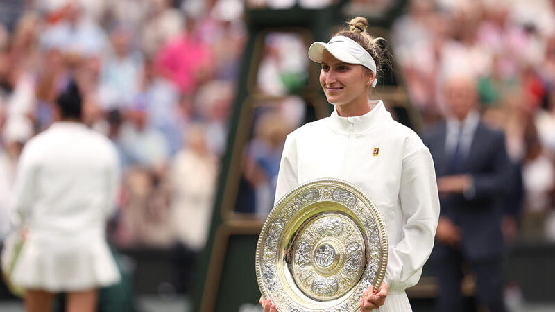 Erster Titel! Vondrousova in <a href='/de/daten/news/tennis/wimbledon/' class='tag'>Wimbledon</a> "am Ziel der Träume"