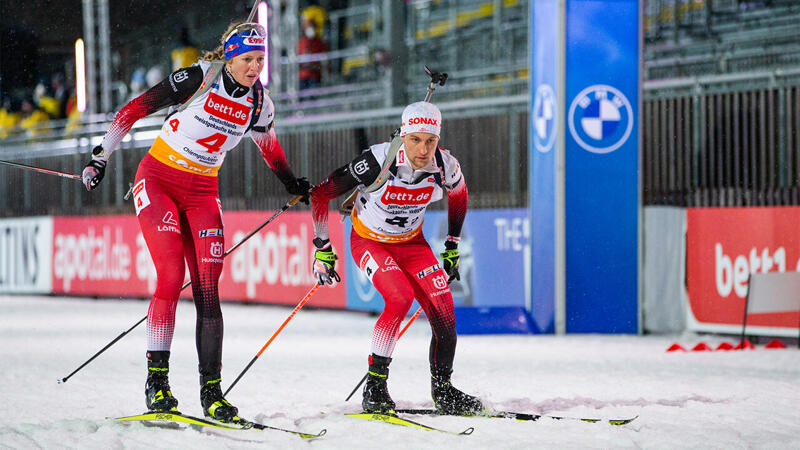 Biathlon auf Schalke: Für Hauser/Leitner nichts zu holen