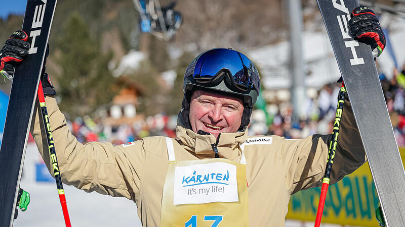 Zu Franz Klammer´s 70er: Ortlieb gewinnt Legenden-Rennen