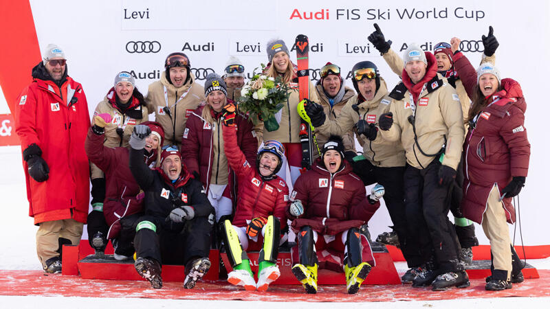 Liensberger zurück am Podest! Bilder vom 1. Levi-Slalom