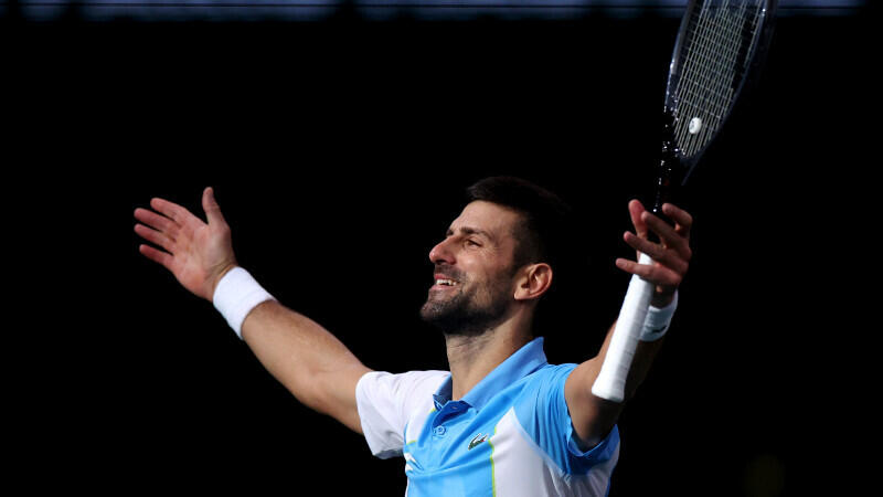 Finale! Djokovic ringt Rublev in drei Sätzen nieder