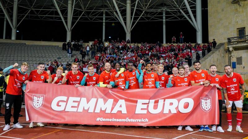 So schön jubelt das ÖFB-Team über die geschaffte EM-Quali