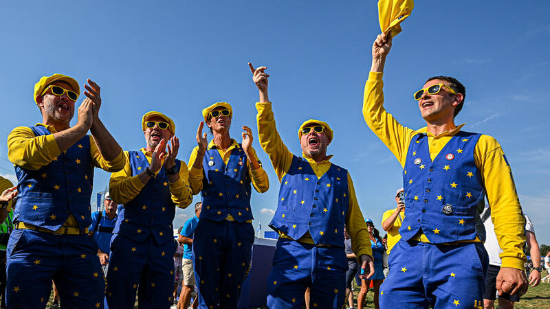 So bunt ist der Ryder Cup in Rom! Die besten Fan-Bilder