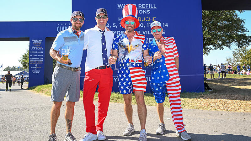 So bunt ist der Ryder Cup in Rom! Die besten Fan-Bilder