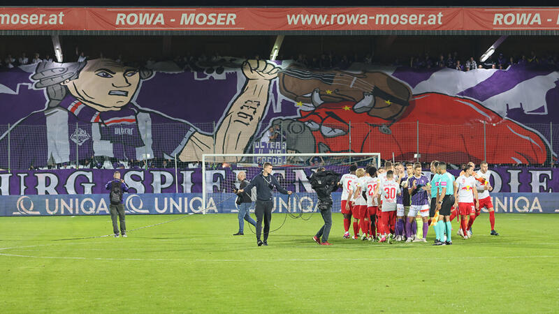 Austria Salzburg gegen Red Bull Salzburg: Die Bilder des Duells