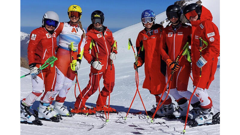 Bilder: ÖSV-Ski-Frauen fahren auf perfekte Vorbereitung ab