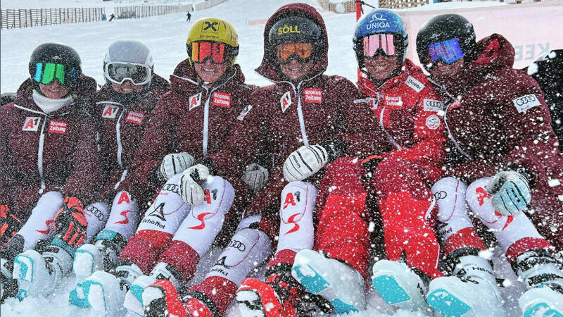 Bilder: ÖSV-Ski-Frauen fahren auf perfekte Vorbereitung ab