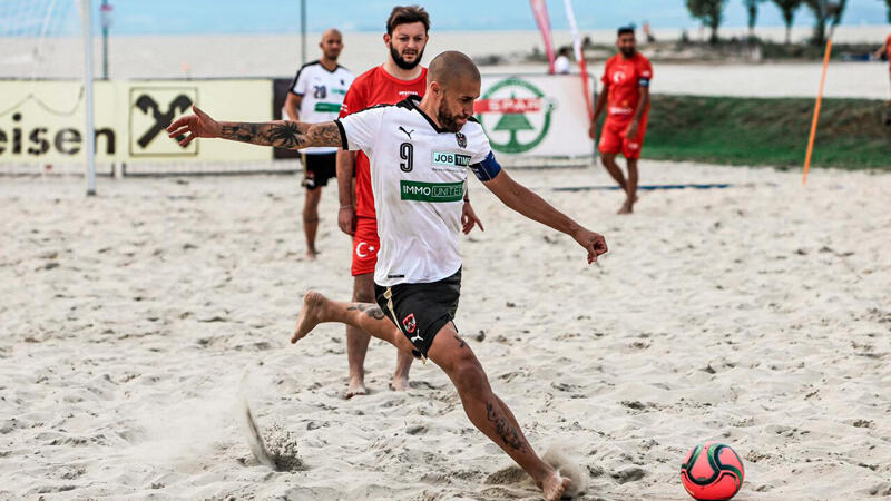 Beach Soccer: Gegen Österreich waren die Gegner am Sand