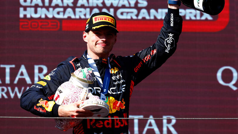 Nach Feier-Panne in Budapest: Neue Trophäe für Verstappen