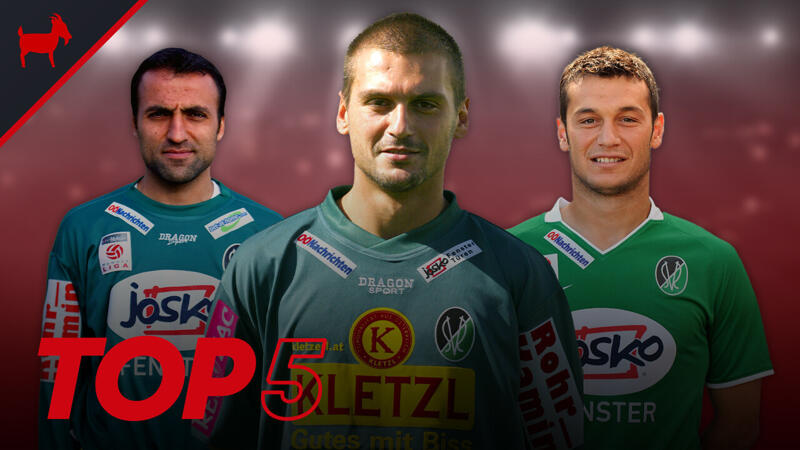 Die Top 5 der legendärsten Ried-Stürmer