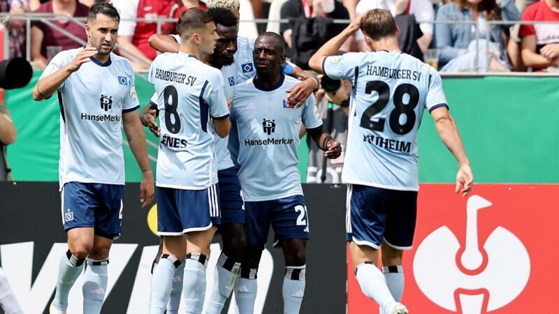 Der HSV zittert sich im DFB-Pokal weiter