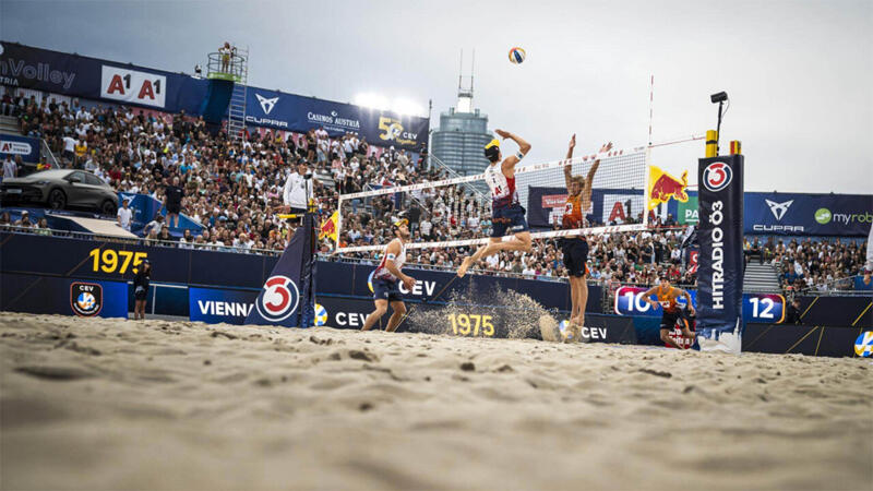 <a href='/de/daten/news/beachvolleyball/' class='tag'>Beachvolleyball</a>-EM 2023: Spielplan für Donnerstag