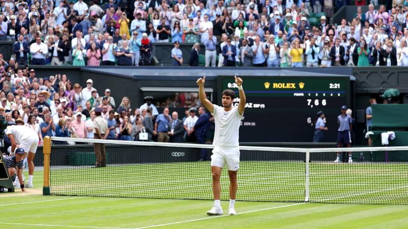 <a href='/de/daten/news/tennis/wimbledon/' class='tag'>Wimbledon</a>-Premiere! Alcaraz & Medvedev stehen im Halbfinale