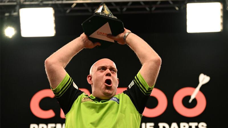 <a href='/de/daten/news/fussball/premier-league/' class='tag'>Premier League</a> of <a href='/de/daten/news/darts/' class='tag'>Darts</a>: Van Gerwen holt sich den Rekord