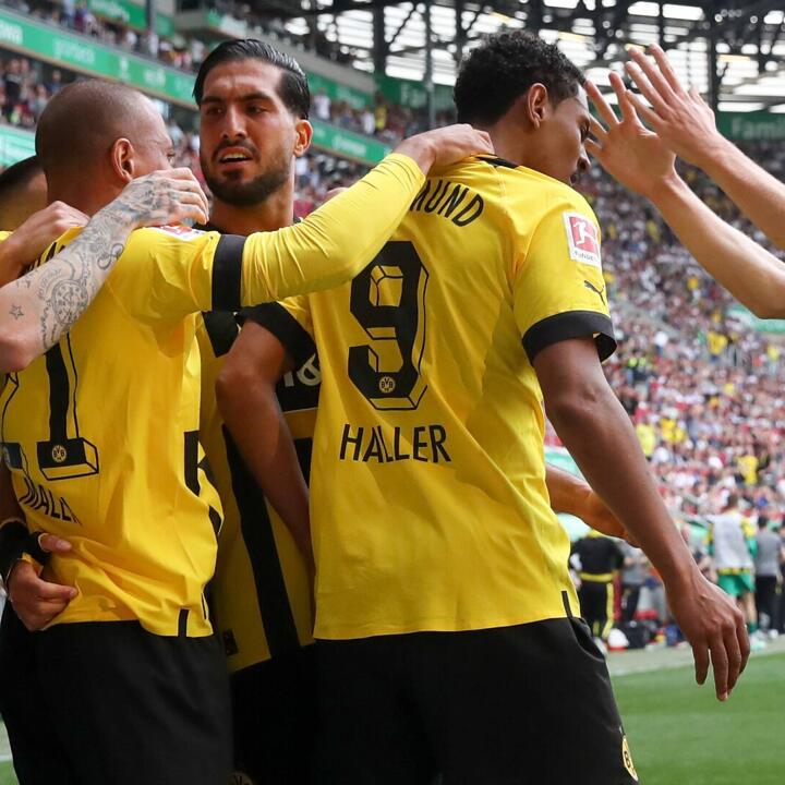 Titelkurs! Haller-Doppelpack besorgt BVB-Sieg in Augsburg