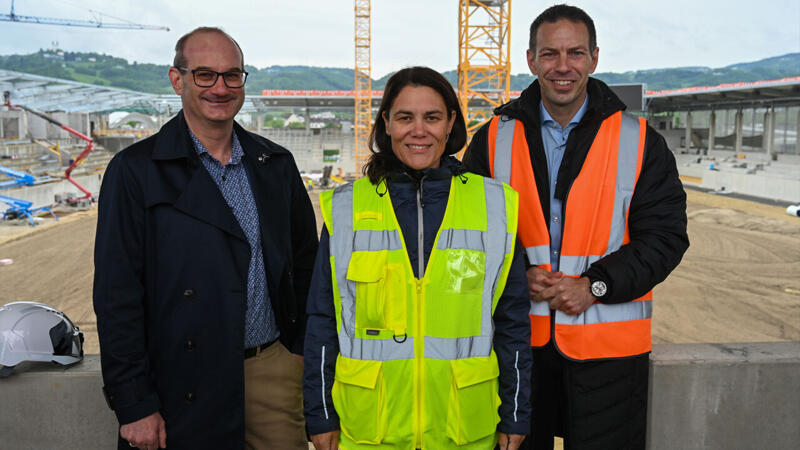 Das neue Donauparkstadion: Blick hinter die Kulissen