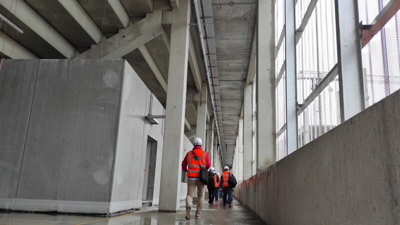 Das neue Donauparkstadion: Blick hinter die Kulissen