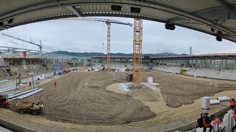 Das neue Donauparkstadion: Blick hinter die Kulissen