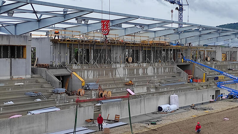 Das neue Donauparkstadion: Blick hinter die Kulissen