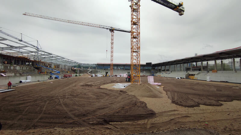 Das neue Donauparkstadion: Blick hinter die Kulissen