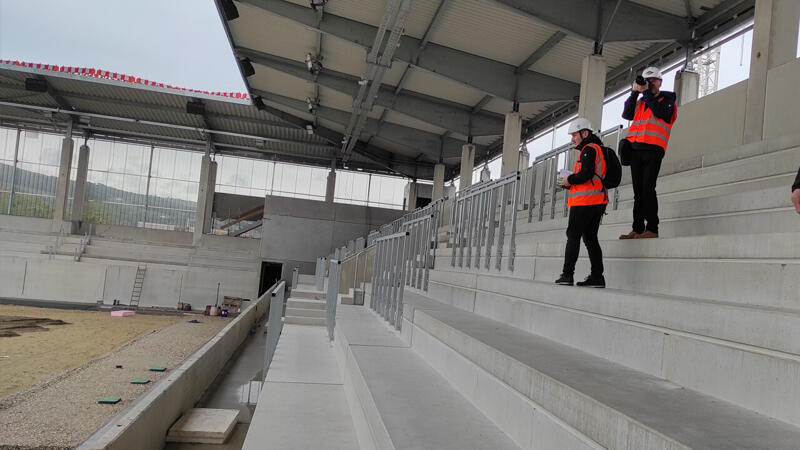 Das neue Donauparkstadion: Blick hinter die Kulissen