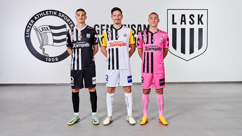 LASK präsentiert neues Logo und Trikot für 2023/24