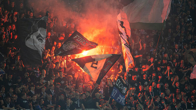 Die besten Bilder der Sturm- und Rapid-Fans aus Klagenfurt