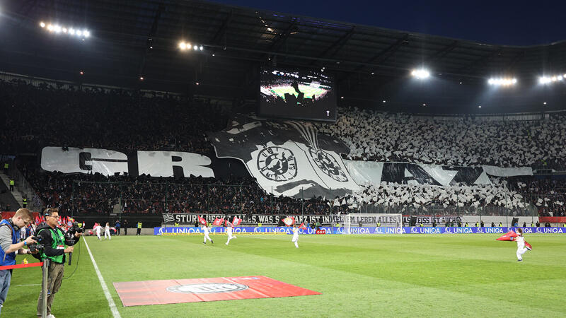 Die besten Bilder der Sturm- und Rapid-Fans aus Klagenfurt