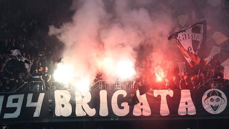 Die besten Bilder der Sturm- und Rapid-Fans aus Klagenfurt