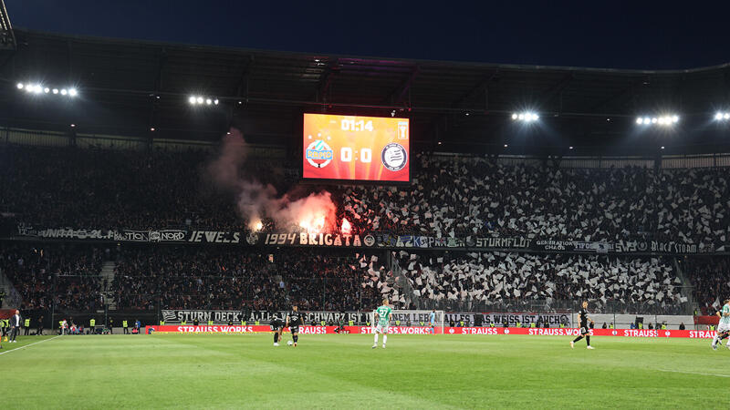 Die besten Bilder der Sturm- und Rapid-Fans aus Klagenfurt