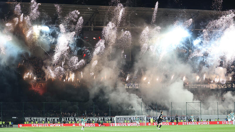 Die besten Bilder der Sturm- und Rapid-Fans aus Klagenfurt