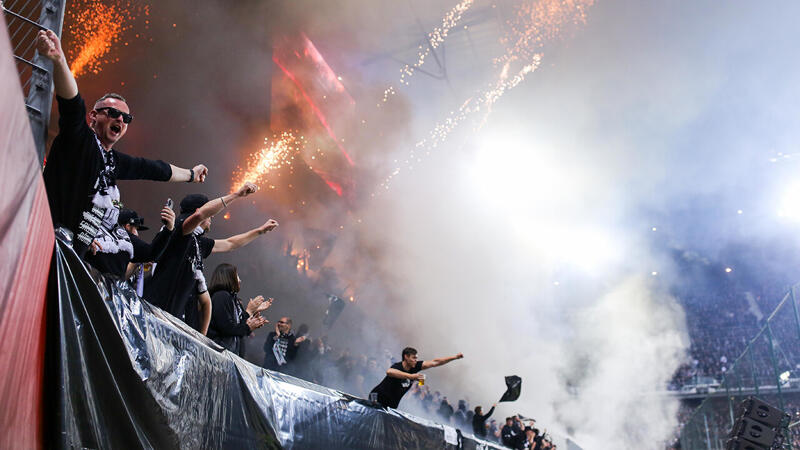 Die besten Bilder der Sturm- und Rapid-Fans aus Klagenfurt