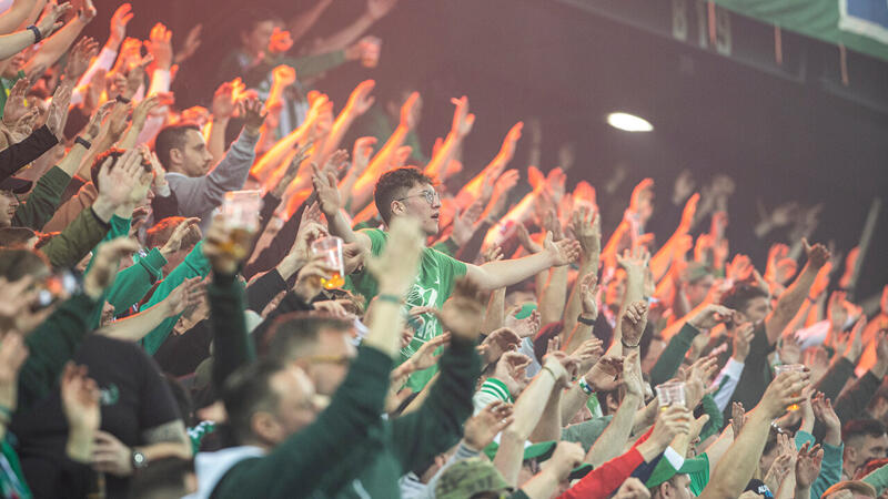 Die besten Bilder der Sturm- und Rapid-Fans aus Klagenfurt