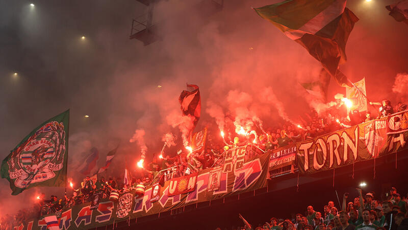 Die besten Bilder der Sturm- und Rapid-Fans aus Klagenfurt