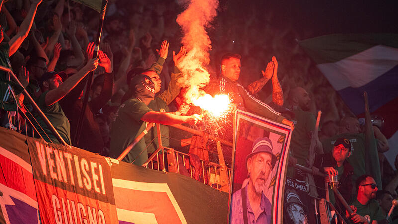 Die besten Bilder der Sturm- und Rapid-Fans aus Klagenfurt