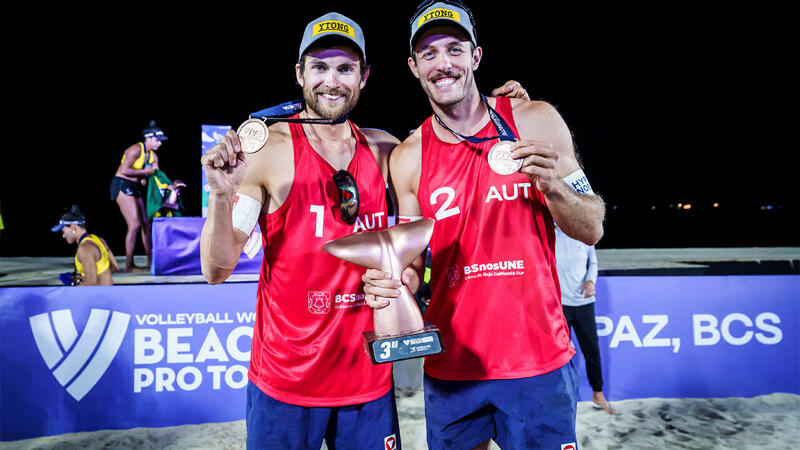 <a href='/de/daten/news/beachvolleyball/' class='tag'>Beachvolleyball</a>: Neo-Duo Seidl/Pristauz in La Paz am Podest