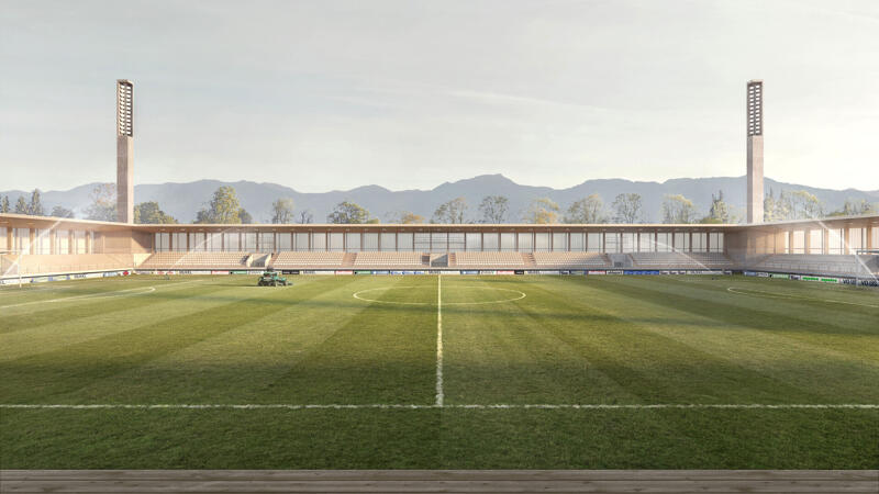 So soll das neue Stadion von Austria Lustenau aussehen