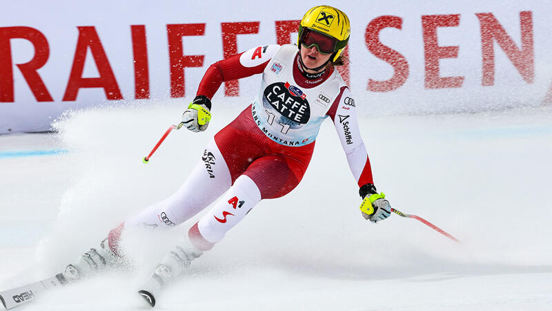 ÖSV-Frauen in der Abfahrt in Crans Montana schwer geschlagen