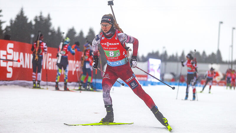 ÖSV-Biathletinnen laufen zu bestem WM-Staffel-Ergebnis