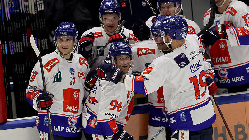 <a href='/de/daten/news/eishockey/hc-innsbruck/' class='tag'>HC Innsbruck</a> behauptet gegen Ljubljana die Tabellenführung