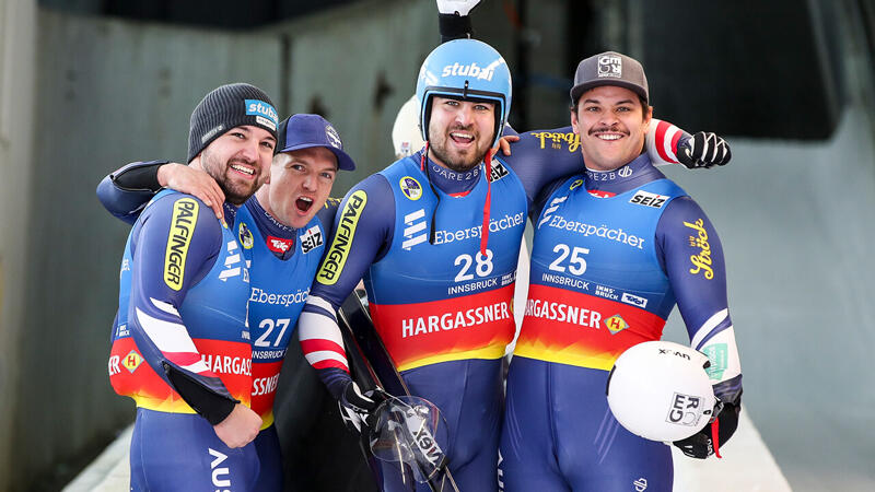 ÖRV-Wahnsinn in Igls! Vierfach-Sieg im Herren-Einsitzer