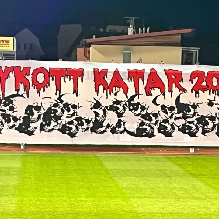 Rapid-Fans fordern Boykott der WM in Katar