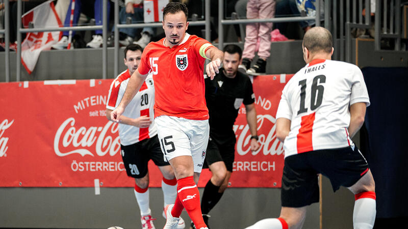 Österreichs <a href='/de/daten/news/futsal/' class='tag'>Futsal</a>-Nationalteam unterliegt Georgien