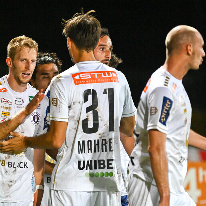 Klagenfurt mit viel Mühe im ÖFB-Cup-Viertelfinale