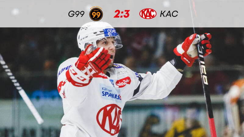 <a href='/de/daten/news/eishockey/kac/' class='tag'>KAC</a> hält Siegesserie im Pack-Derby in Graz aufrecht