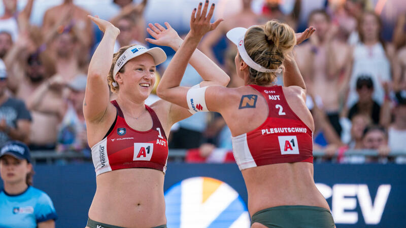 Beach-Frauen stehen bei Nations Cup im Halbfinale